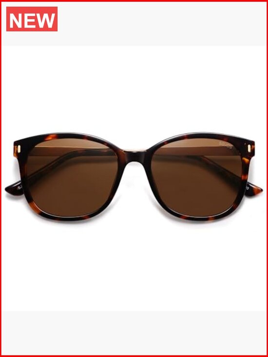 Classic Square Polarized Sunglasses for Women Oversized Retro UV Protection